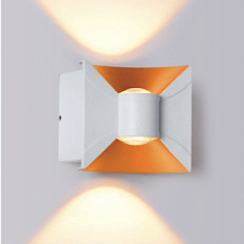 Đèn gắn tường sơn trắng LED hắt 2 đầu sử dụng được ngoài trời VL-8809/WH