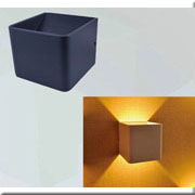 Đèn gắn tường led hắt sáng 2 đầu hình hộp vuông (sử dụng trong nhà) VK2218 L100xH100