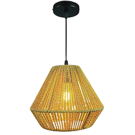 Đèn thả lồng đèn dây thừng đường kính 25cm TTK205