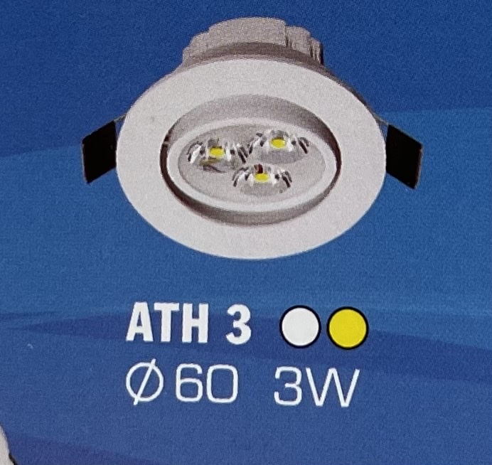 Đèn mắt ếch Led cao cấp 3W HH ATH3 Ø60