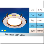 Đèn Led Âm Trần H2 52