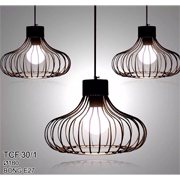 Đèn Thả Bàn Ăn lồng sắt TCF30T1 Ø180
