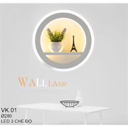 Đèn Ốp Tường LED tròn hình tháp eiffel 3 chế độ màu VK01 Ø280