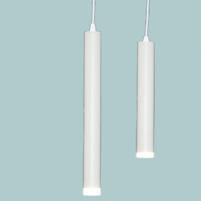 Đèn Thả ống dài 40cm, thân trắng, led COB 5W vàng THD10 Ø40xH400mm