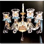 Đèn Chùm Pha Lê Nến KP4 58072-8 Ø800