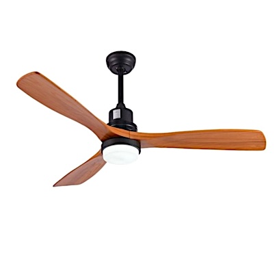 Đèn trần 3 cánh gỗ có đèn led QT5247 Ø1330