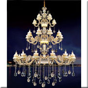 Đèn Chùm Pha Lê Nến VE1 CN-88679/15+10+5 Ø1500xH1800