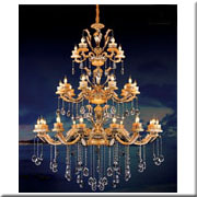 Đèn Chùm Pha Lê 3 tầng 30 ngọn nến CN-88639/15+10+5 Ø1500xH1800