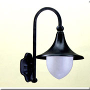 Đèn gắn tường ngoài trời chụp nhựa trắng đục TP 0109C Ø320xH442