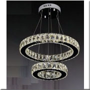 Đèn Thả 2 vòng pha lê TPL-7206 Ø450+270