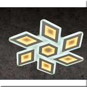 Đèn mâm gắn trần led 3 chế độ sáng MT-8246/800 Ø800xH100