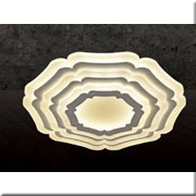 Đèn gắn trần led 3 chế độ màu hình bông hoa đường kính 50cm MT-067 Ø500xH100