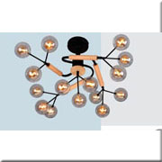 Đèn Chùm Nghệ Thuật VE1 T-2110/15 Ø750xH370