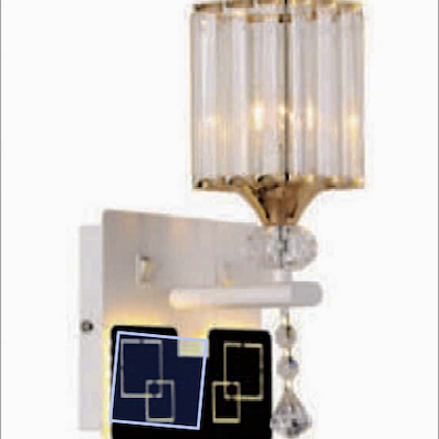 Đèn gắn tường chụp thuỷ tinh vuông V-5268 L140xH240