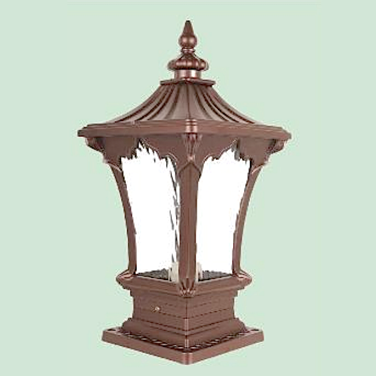 Đèn gắn đầu trụ cổng phong cách tân cổ điển cao 50cm SV-9349