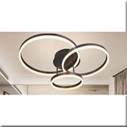 Đèn gắn sát trần 3 vòng tròn led 3 màu ML-6241/3 300x400x500