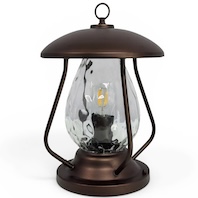 Đèn dầu gắn trụ cổng, trụ, cột  hàng rào cao 36cm DT33