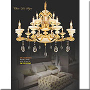 Đèn Chùm Pha Lê Nến VE1 CN-1928/10+5 Ø1100xH750