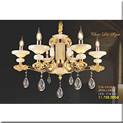 Đèn Chùm Pha Lê Nến VE1 CN-1928/6 Ø700xH550