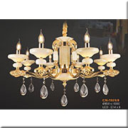 Đèn Chùm Pha Lê Nến VE1 CN-1928/8 Ø850xH550
