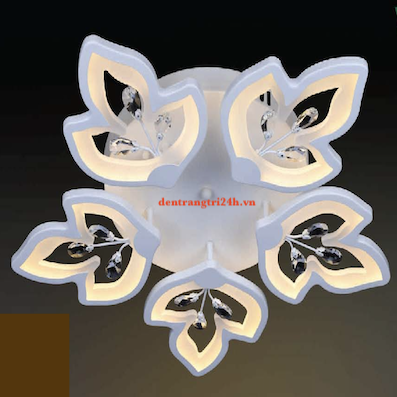 Đèn gắn trần LED 3 chế độ màu 5 cánh hoa MT-3647/5 Ø650xH100