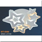 Đèn áp trần LED 3 màu 5 ngôi sao MT-5090 Ø500xH100