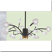 Đèn Chùm Nghệ Thuật VE1 T-1985/20 Ø750xH650