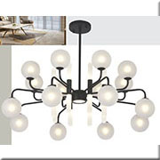 Đèn Chùm Nghệ Thuật VE1 T-1308/23 Ø950xH750