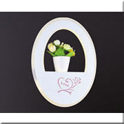 Đèn Ốp Tường led hình oval V-87127 L200xH260