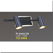 Đèn led soi tranh, soi gương 2 ống đen PT-8443/2B L320mm