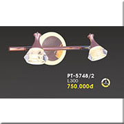 Đèn Soi Tranh, soi gương 2 đèn pha lê led 3 chế độ sáng PT-5748/2 L300