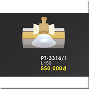 Đèn Soi Tranh, soi gương 1 đèn led thân vàng PT-3316/1 L150