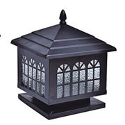 Đèn gắn trụ cổng, trụ cột vuông 4 mái cổ điển 6843 300x350