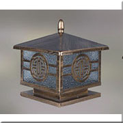 Đèn Trụ Cổng chữ thọ màu đồng R6711 300x300