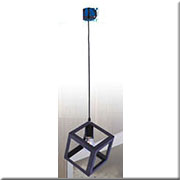 Đèn Thả sắt hình hộp lập phương đen DTKD406 Ø160x1000