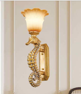 Đèn Tường cổ điển con hải mã V 6787 Ø190x H520