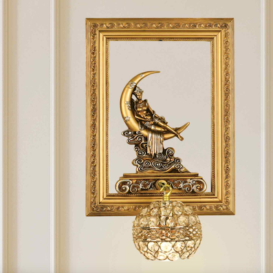 Đèn gắn tường cổ điển chụp pha lê V 6790 Rộng 270x cao 450