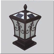 Đèn Trụ Cổng năng lượng mặt trời cạnh mái 20cm A3023 20x37cm