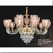 Đèn Chùm Pha Lê Nến KP2 8281/10+5 Ø1000x1000