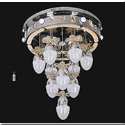 Đèn Mâm Pha Lê Led tròn 10 đèn thả 91371-600 Ø600