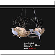 Đèn Thả Nghệ Thuật KP2 D/3+3 Ø600x1000