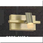 Đèn rọi tranh, rọi gương đèn led thân màu vàng đồng dài 15cm 6167-1