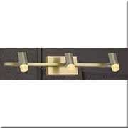 Đèn rọi tranh, rọi gương 3 đèn led thân màu vàng đồng dài 48,5cm 6167-3 485