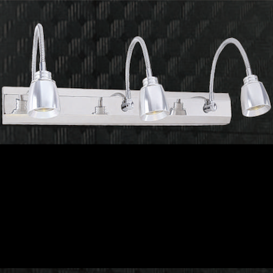 Đèn led soi gương, chiếu tranh 3 đèn led lò xo dài 46cm ST-2216-3 460x420