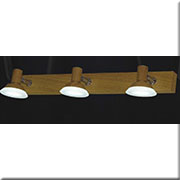 Đèn Soi Tranh, soi gương màu gỗ 3 bóng led dài 46cm 3927-3