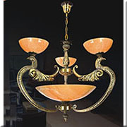 Đèn Chùm Đồng Đá KP4 1025/3 Ø800xH700