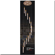 Đèn Thả Thông Tầng KP4 953-12 Ø450xH2500