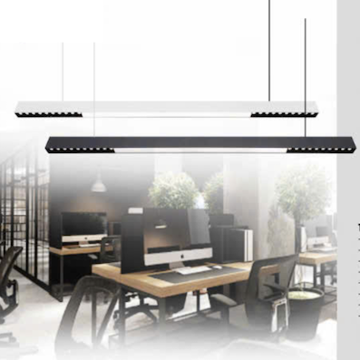 Đèn Thả Led nam châm dài 1,2m màu đen, ánh sáng trắng THCN 0218