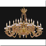 Đèn Chùm Đồng Đá KP4 1241/24 Ø1100x860