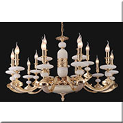 Đèn Chùm Đồng Đá KP4 1162/15 Ø980x560